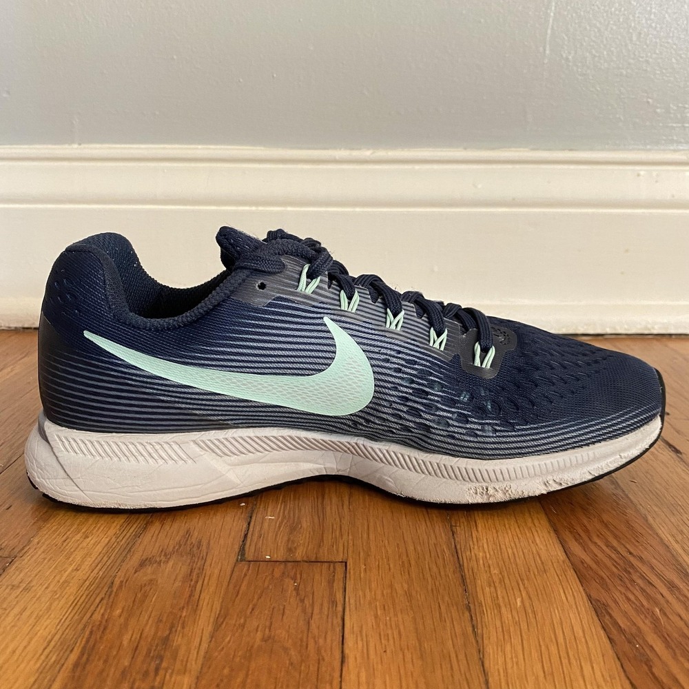 Nike Air Zoom Pegasus 34 Shoes Womens Size 8.5 Blue Mint Running 880560-405 - Picture 8 of 11